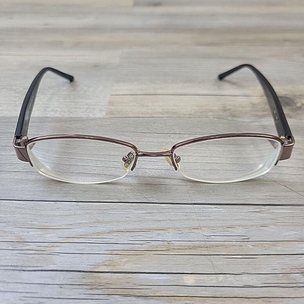 Coach Eyeglasses SUZANNA (246) TAN 50-17-135 Brown Half Rim FRAMES ONLY